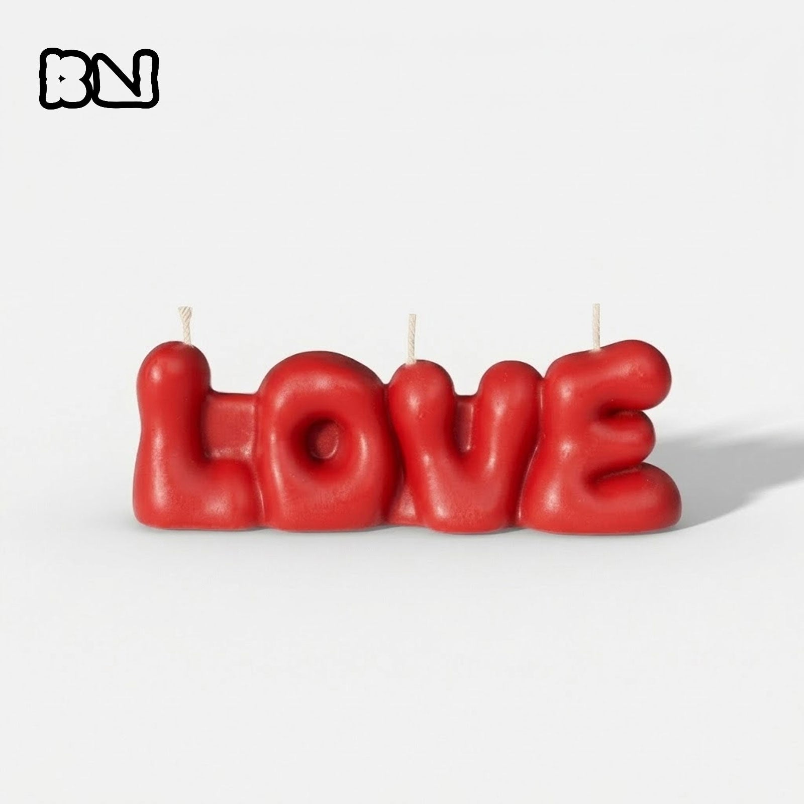 Bubbly LOVE Word Candle Silicone Mold