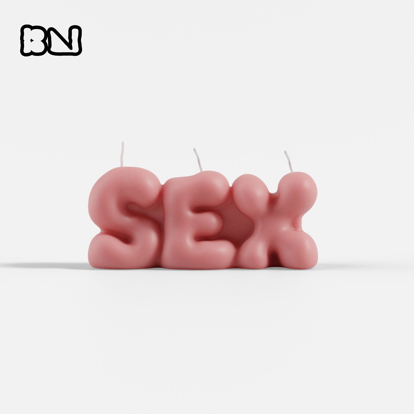 Bubbly SEX Word Candle Silicone Mold