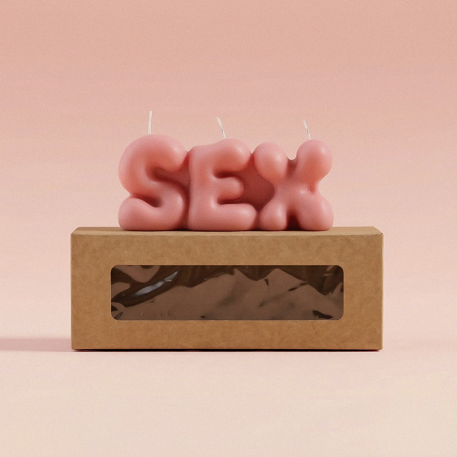 Bubbly SEX Word Candle Silicone Mold