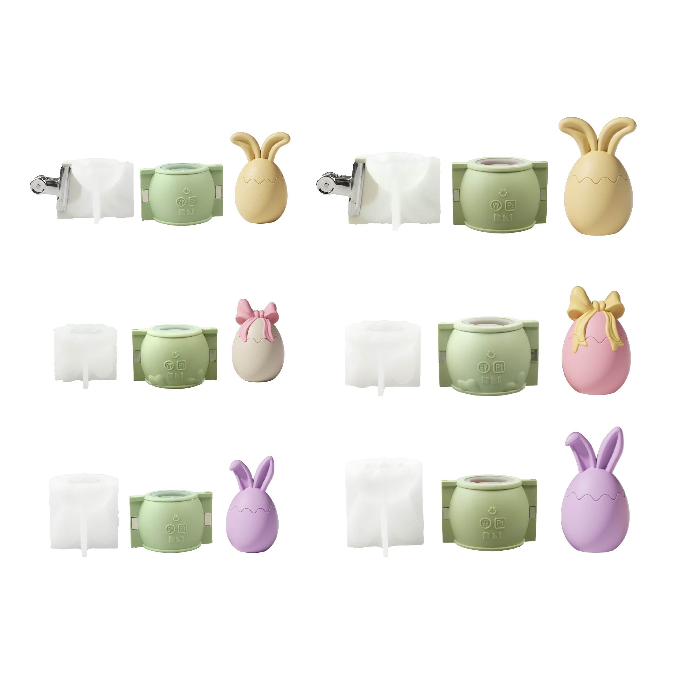 Bunny Egg Springtime Candle Jar Silicone Mold Collection