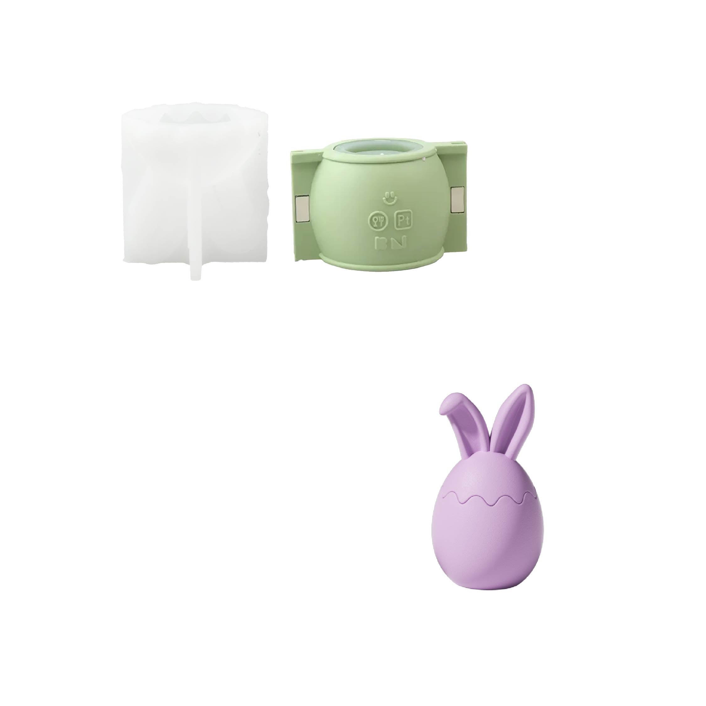 Bunny Egg Springtime Candle Jar Silicone Mold Collection