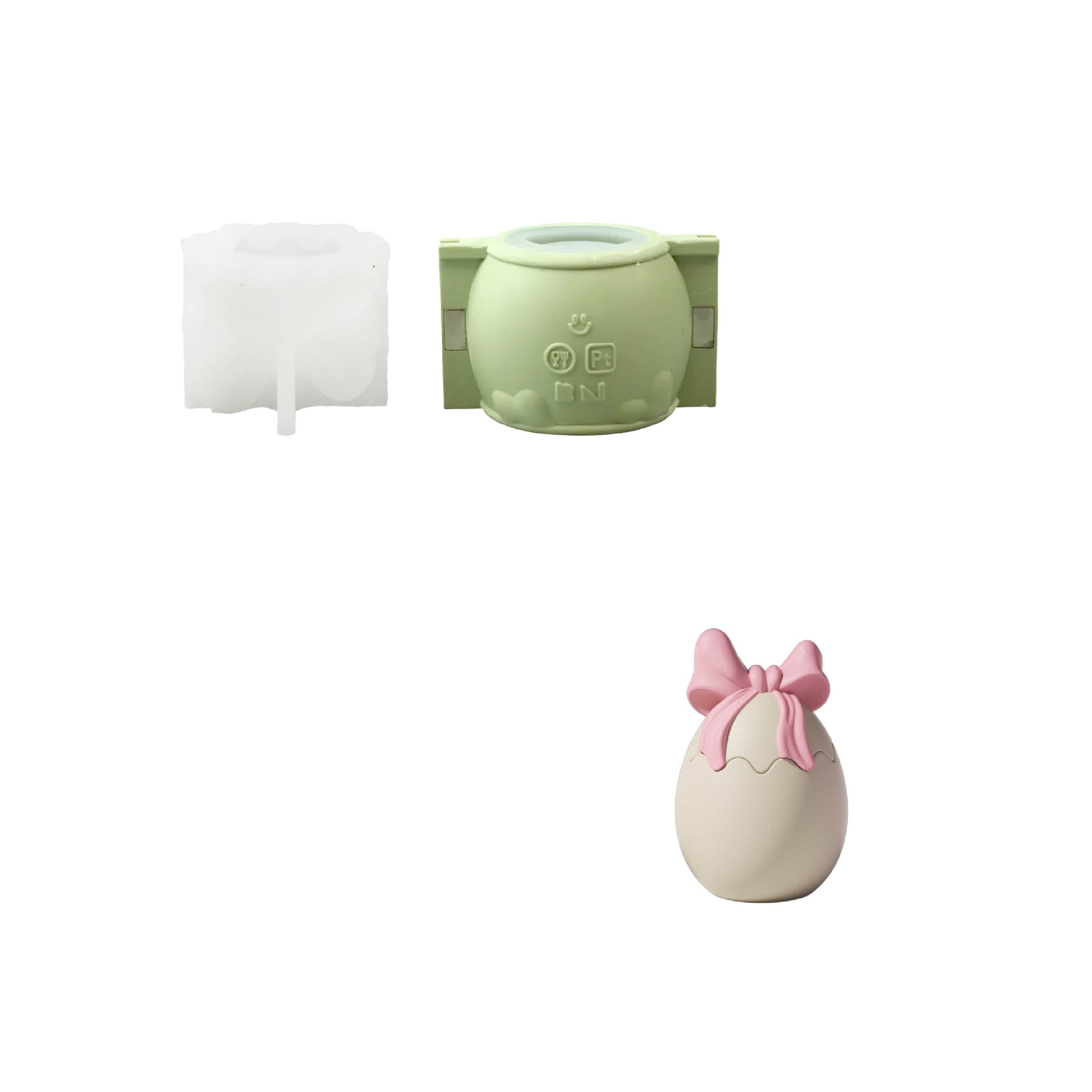 Bunny Egg Springtime Candle Jar Silicone Mold Collection