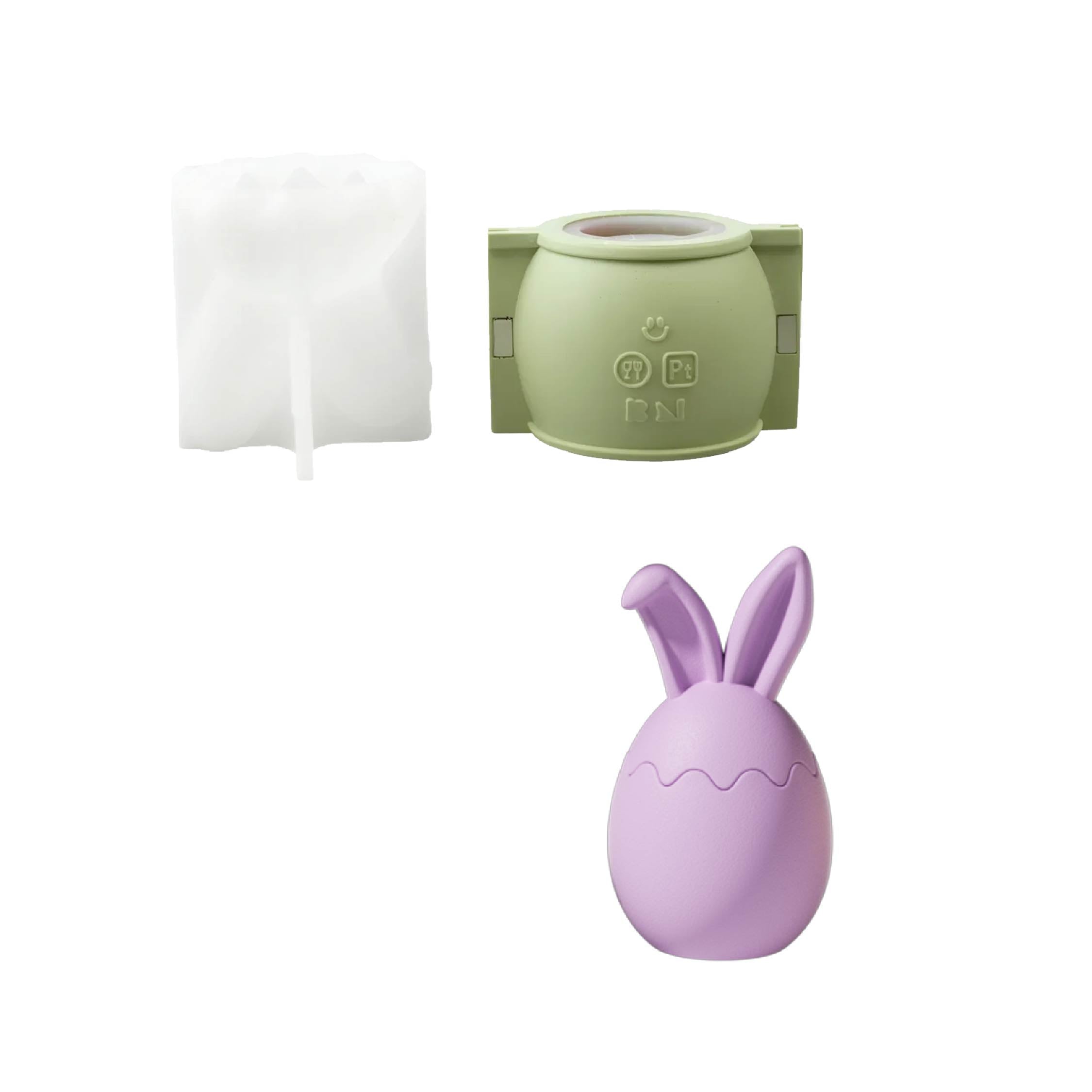 Bunny Egg Springtime Candle Jar Silicone Mold Collection