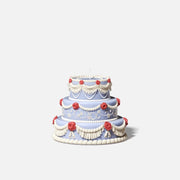 Three - tiered Elegant Rose Wedding Cake Candle Silicone Mold3D Candle MoldLZ0816