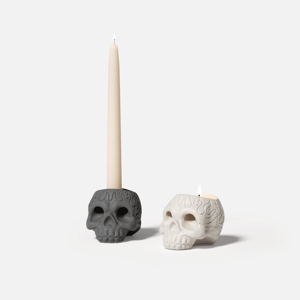 Spooklight Skull Candle Holder Silicone Mold