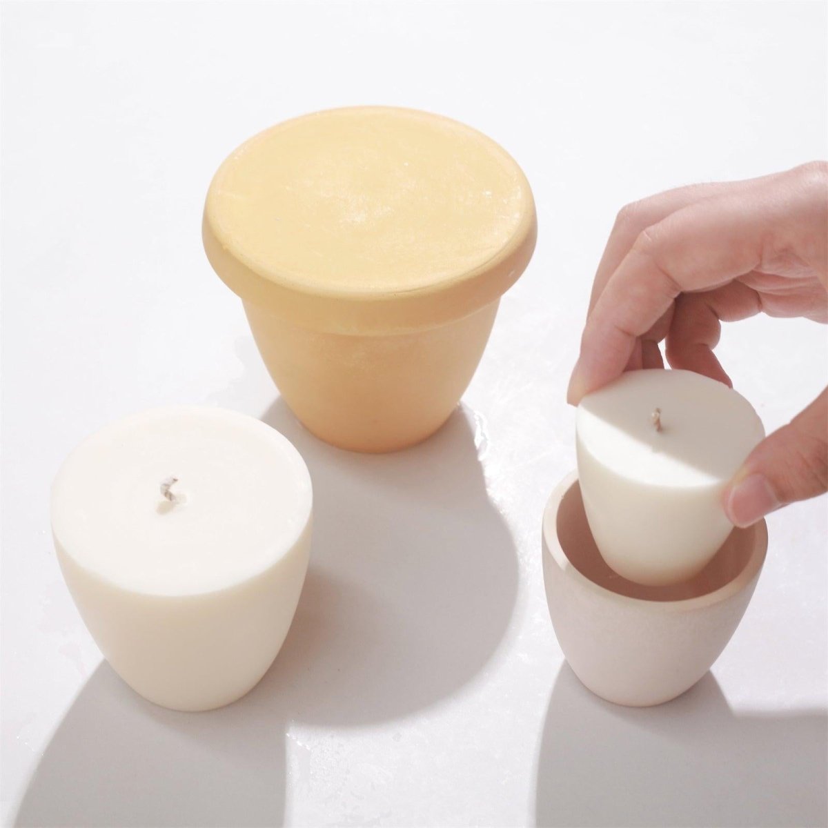 Minimalist Bowl - Shaped Candle Jar Silicone Mold & Candle Refill MoldCandle Jar MoldSH1090-1-2-LZ0715