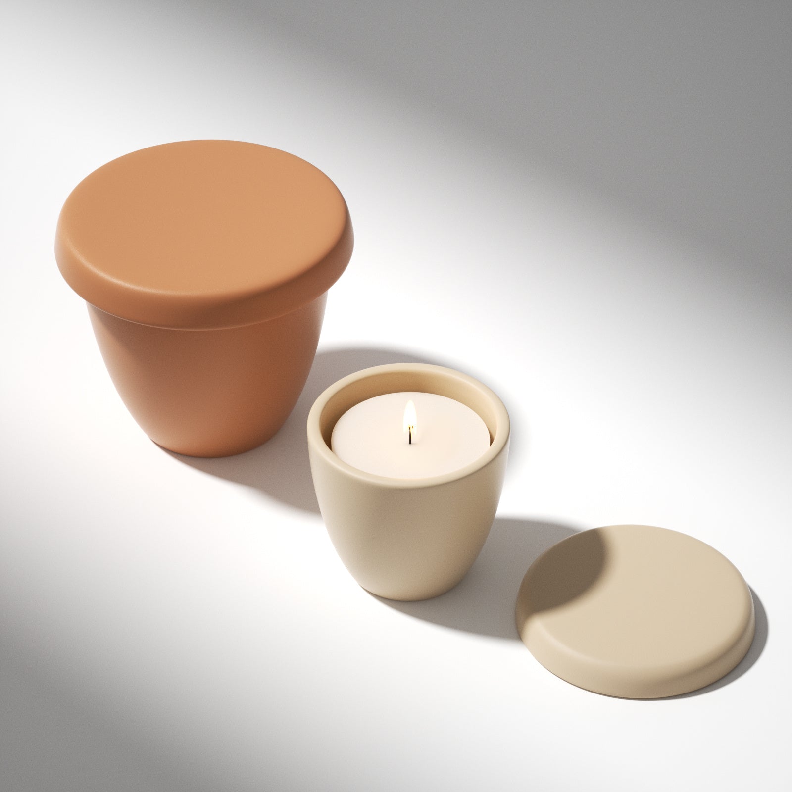 ミニマリストのボウル型キャンドルジャー用シリコンモールド＆キャンドルリフィルモールド