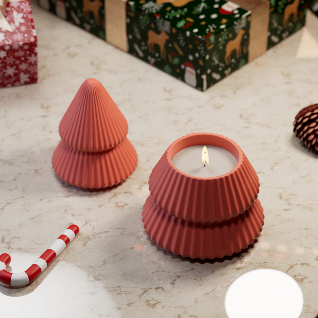 Elevate your holiday ambiance with Boowan Nicole's silicone Christmas tree tea light holders, perfect for cozy and festive decor