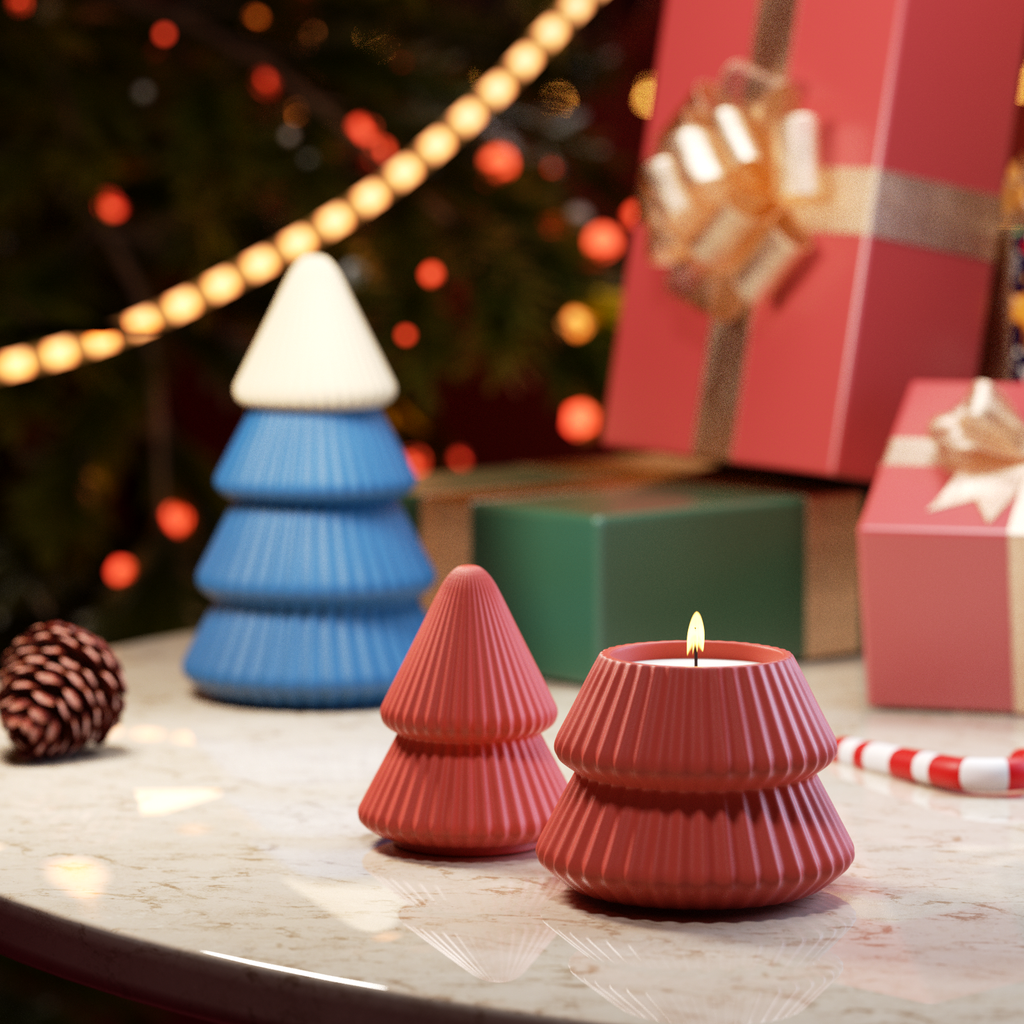 Create a magical holiday setting with Boowan Nicole's silicone Christmas tree candle jar, perfect for festive decor and gift-giving