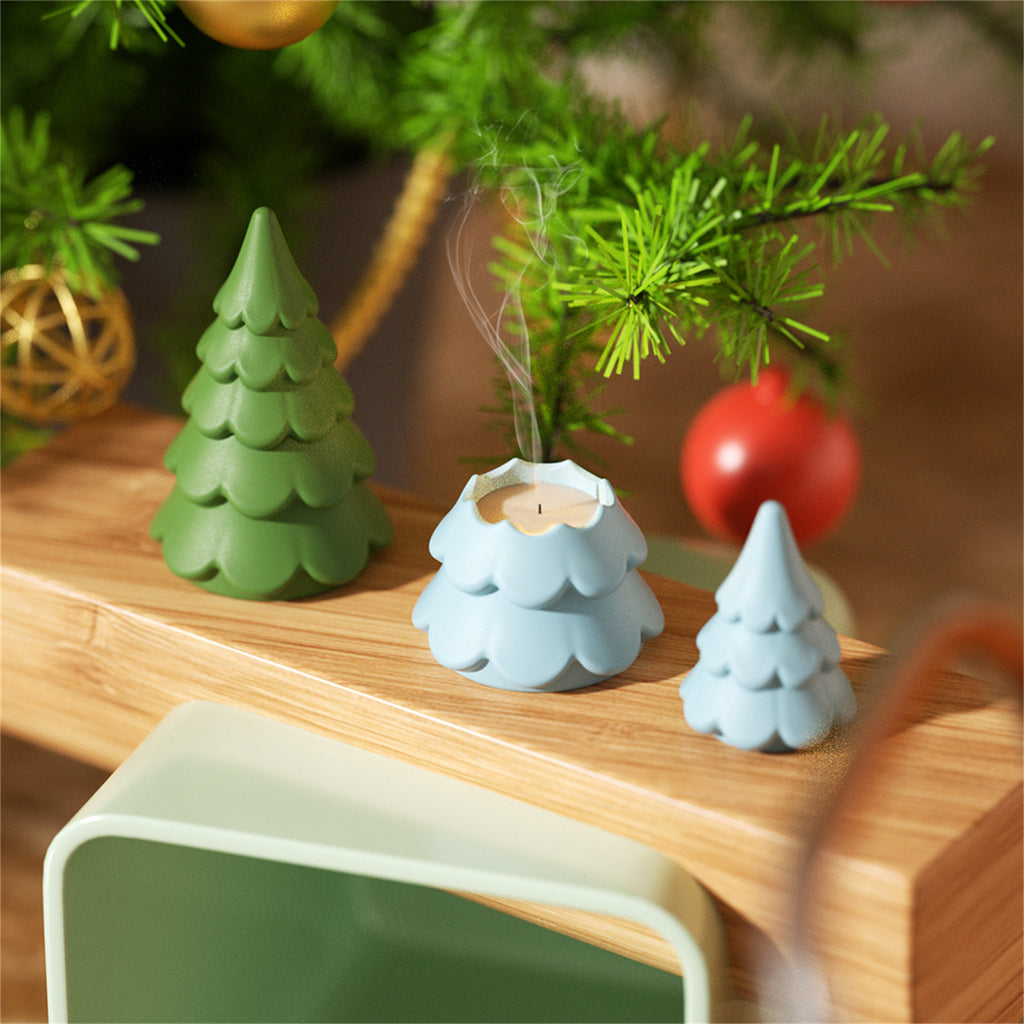 Light Up Your Holiday Decor with Festive Christmas Tree Candles - Boowan Nicole