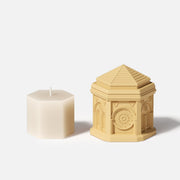 Elegant Gothic Architecture Candle Jar Silicone Mold with 7.5oz Candle Refill MoldCandle Jar MoldSH1076-1-2