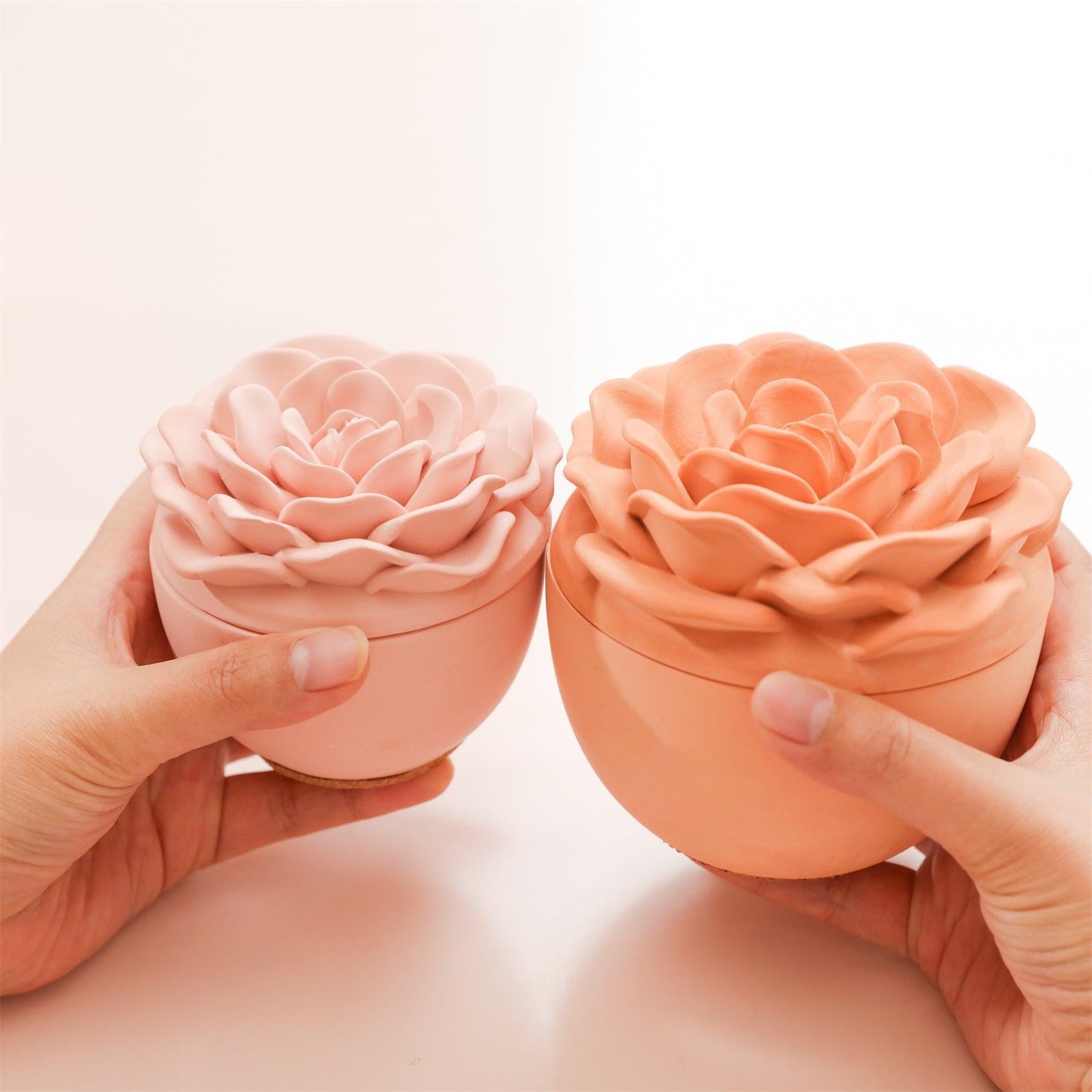 Crowning Rose Candle Jar Silicone Mold & 7oz Candle Refill Mold