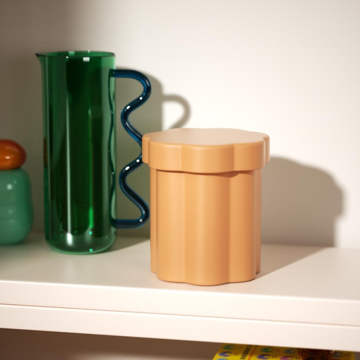 Column Jar Medium Floral Column Storage Jar Silicone Mold – Boowan Nicole