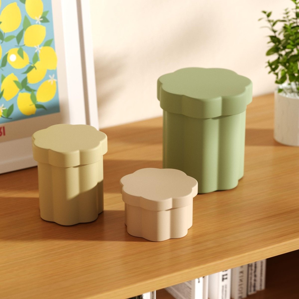 Mini Floral Column Storage Jar Silicone MoldConcrete MoldsSH1085-1-2