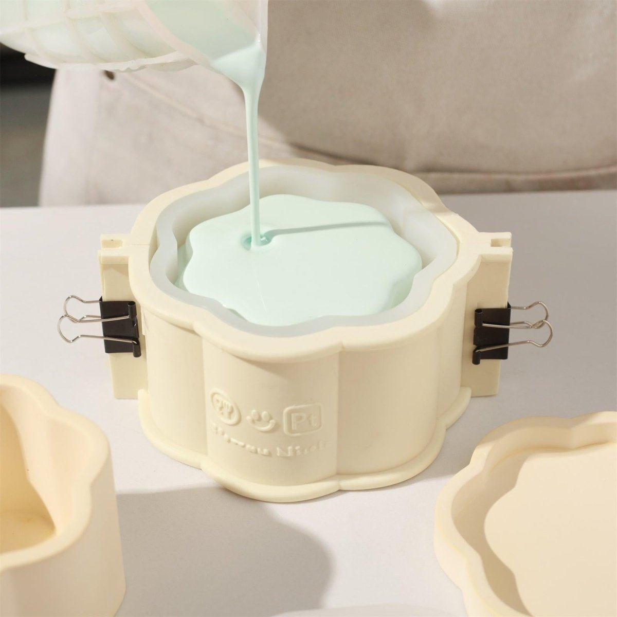 Mini Floral Column Storage Jar Silicone MoldConcrete MoldsSH1085-1-2