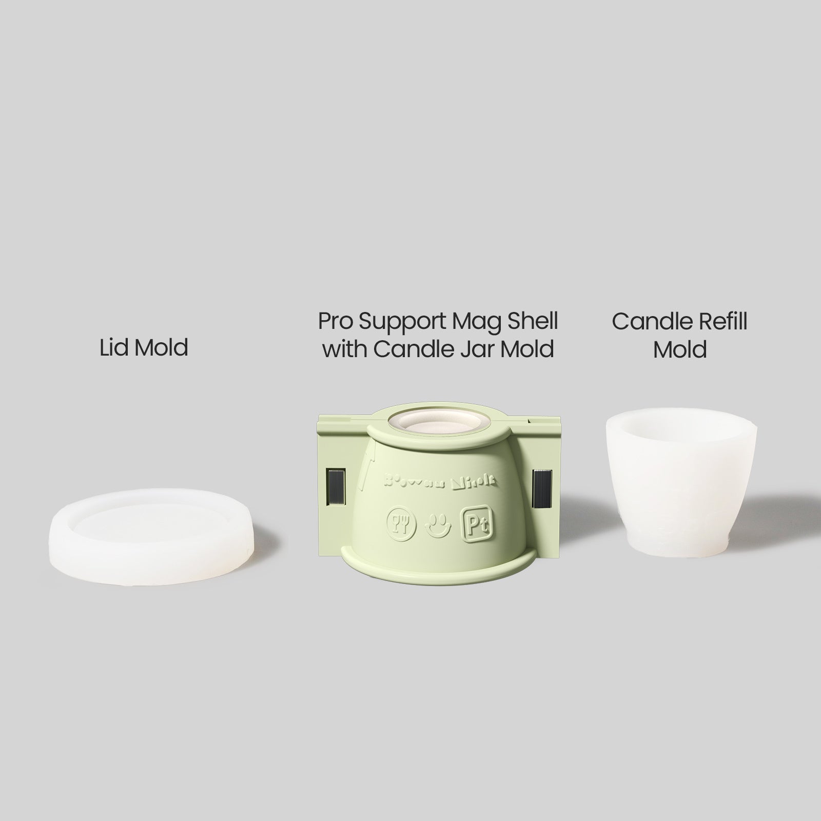 Minimalist Bowl-Shaped Candle Jar Silicone Mold & 3.5oz Candle Refill Silicone Mold