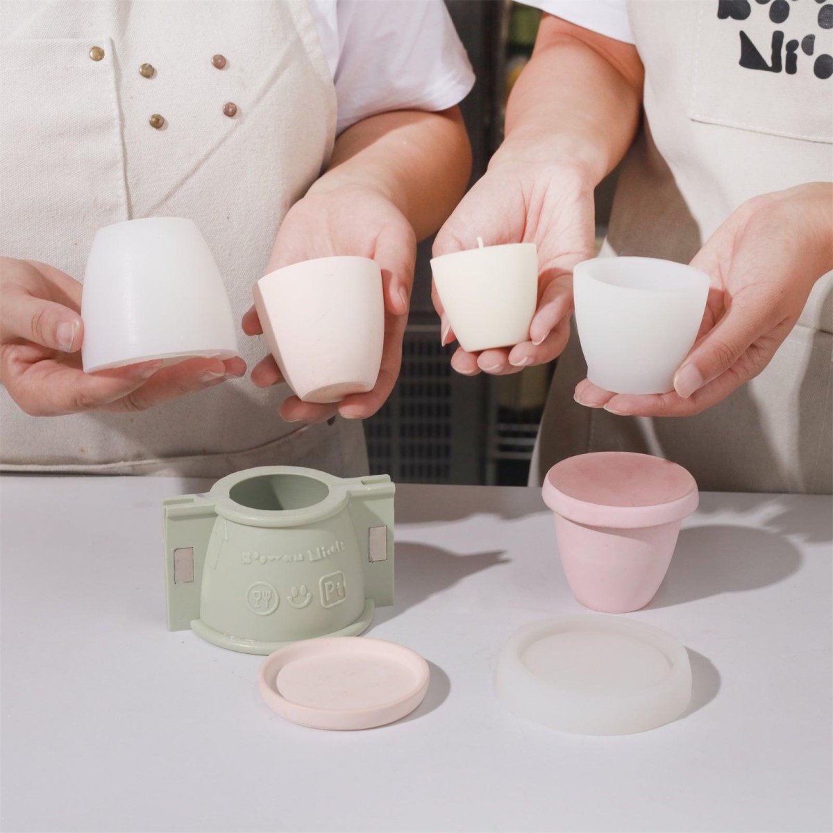 Minimalist Bowl - Shaped Candle Jar Silicone Mold & 3.5oz Candle Refill Silicone MoldCandle Jar MoldSH1090-1-2