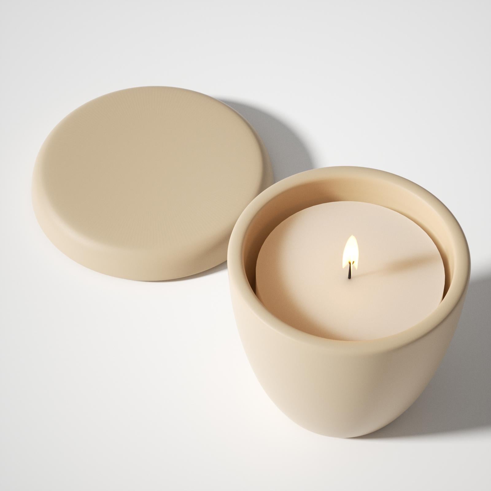 Minimalist Bowl-Shaped Candle Jar Silicone Mold & 3.5oz Candle Refill Silicone Mold