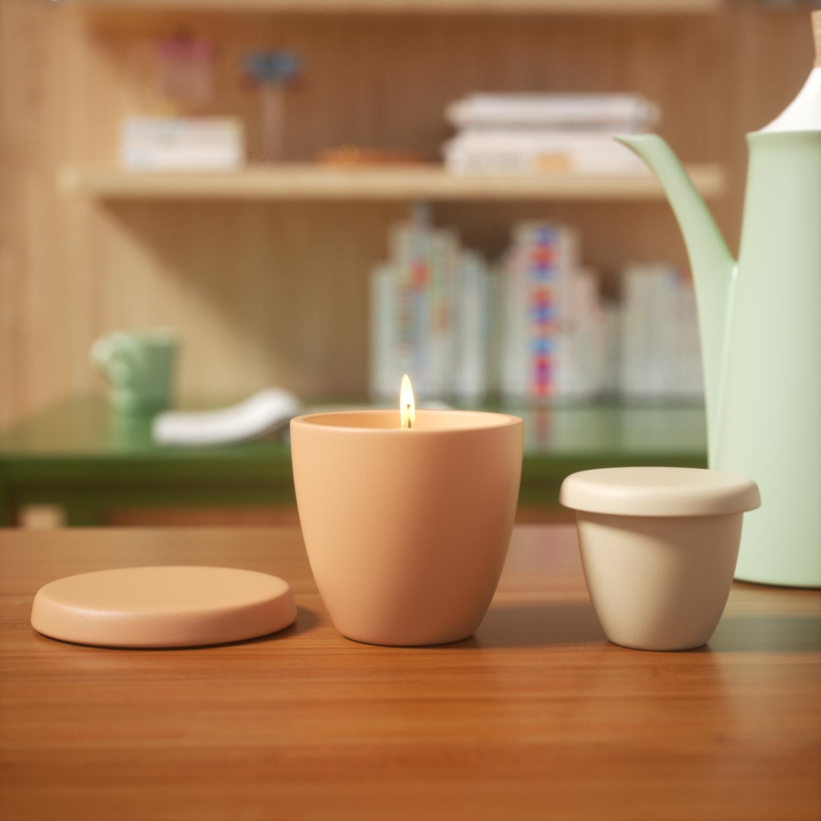 Minimalist Bowl-Shaped Candle Jar Silicone Mold & 3.5oz Candle Refill Silicone Mold