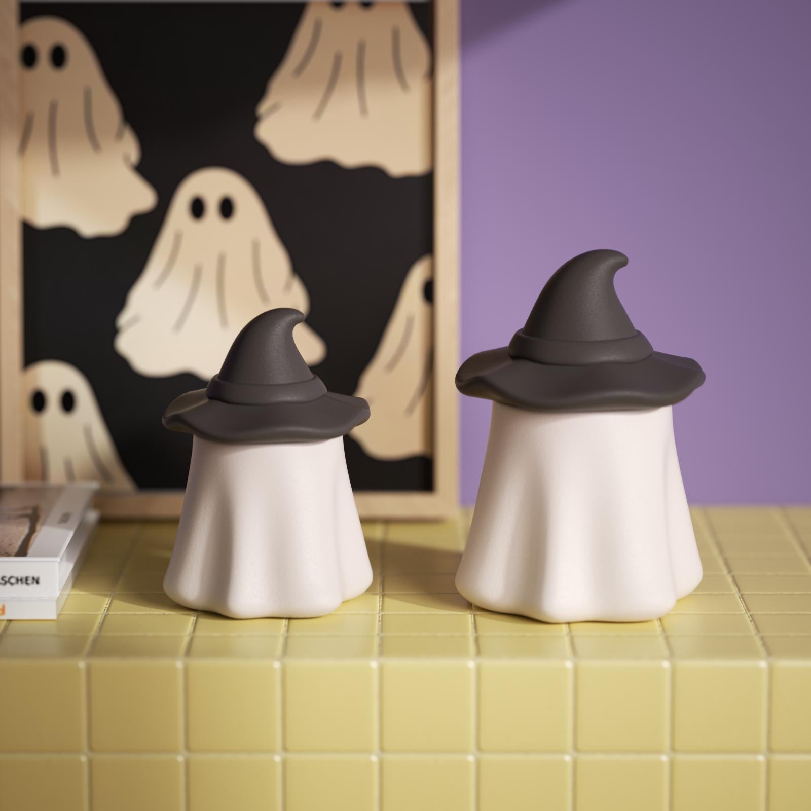 Ghost Wizard Candle Jar Silicone Mold & Candle Refill Silicone Mold