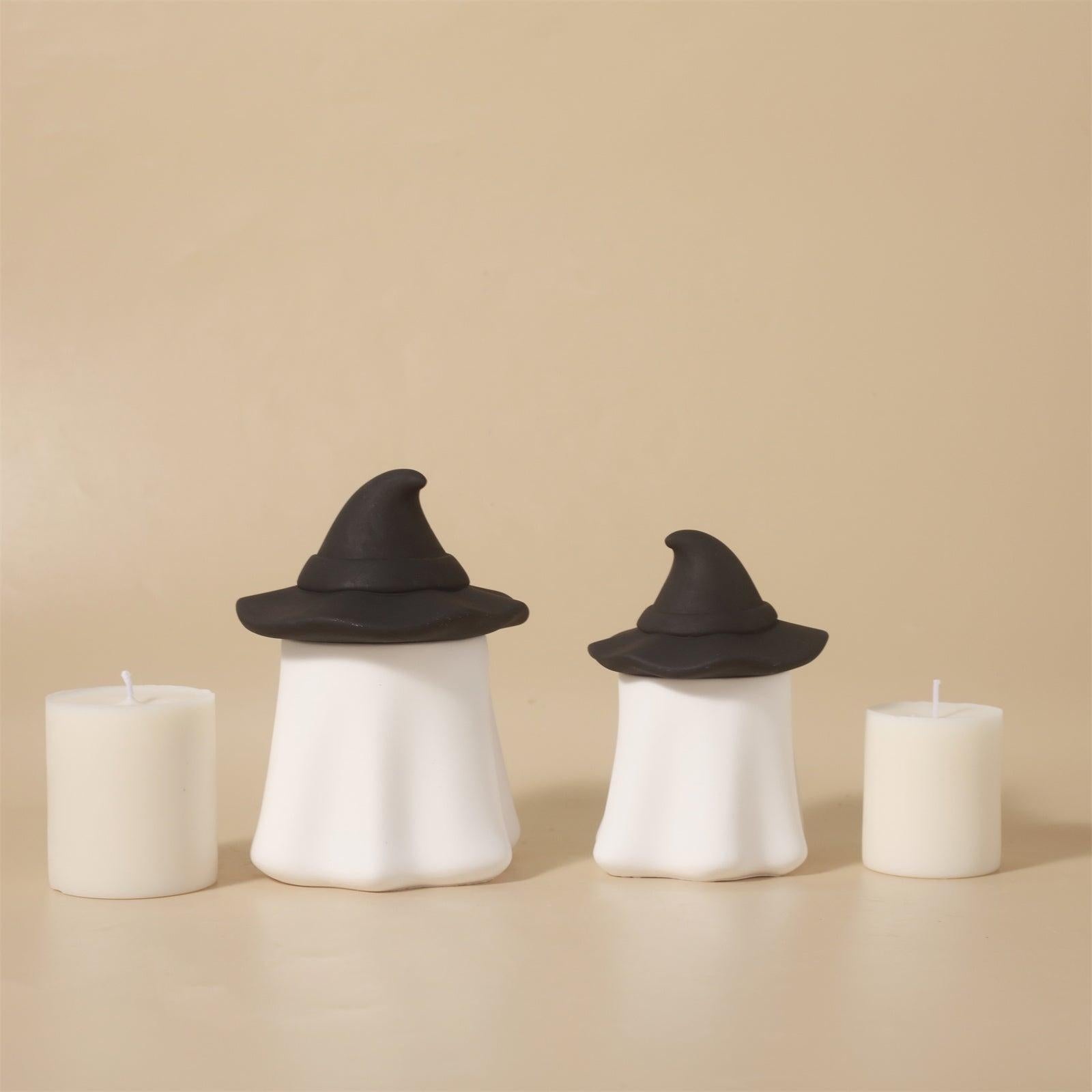 Ghost Wizard Candle Jar Silicone Mold & Candle Refill Silicone Mold