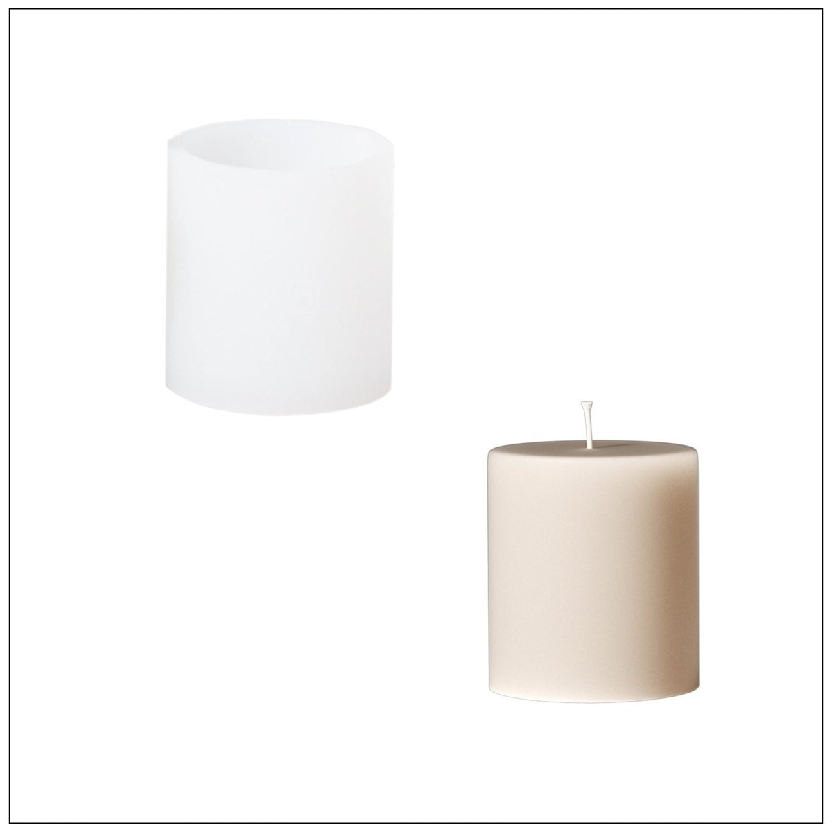 Ghost Wizard Candle Jar Silicone Mold & Candle Refill Silicone MoldCandle Jar MoldLZ0747