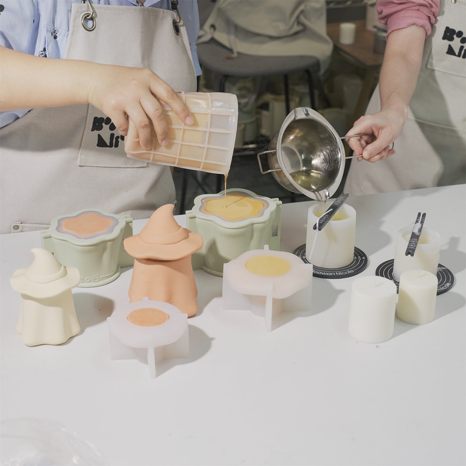 Ghost Wizard Candle Jar Silicone Mold & Candle Refill Silicone Mold