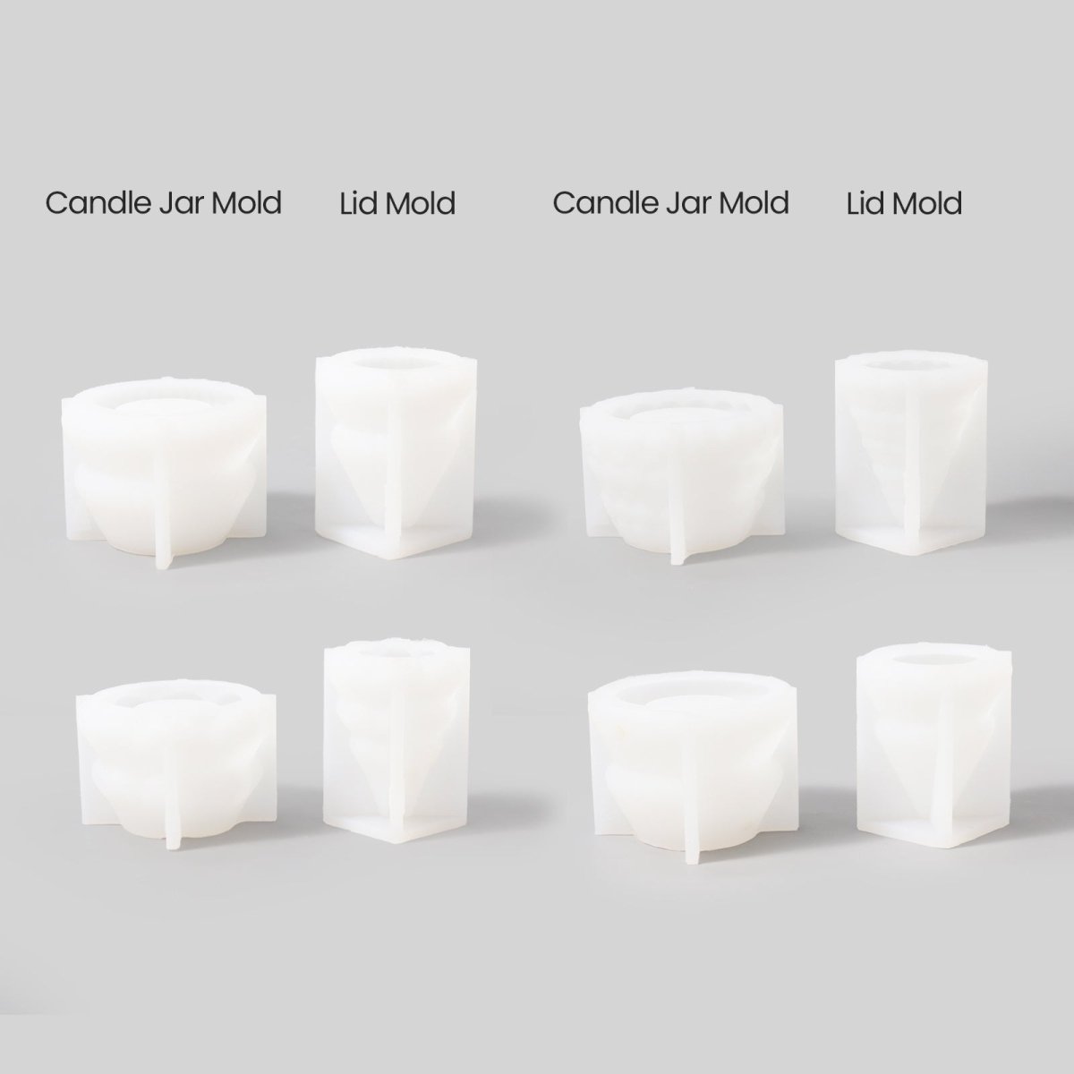 Winter Wonderland Christmas Tree Candle Jar Silicone Mold CollectionCandle Jar MoldSH1101-1-2