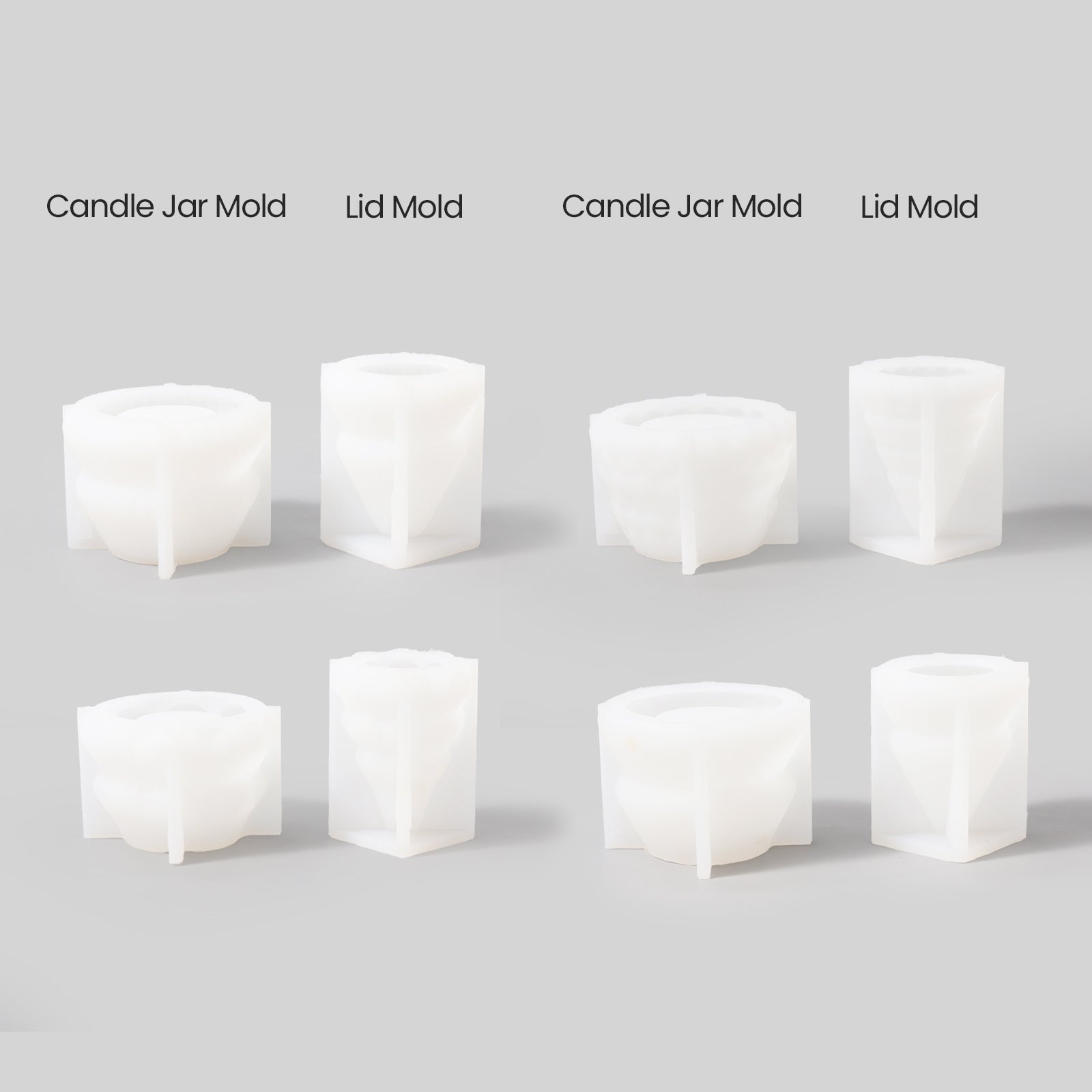 Winter Wonderland Christmas Tree Candle Jar Silicone Mold Collection