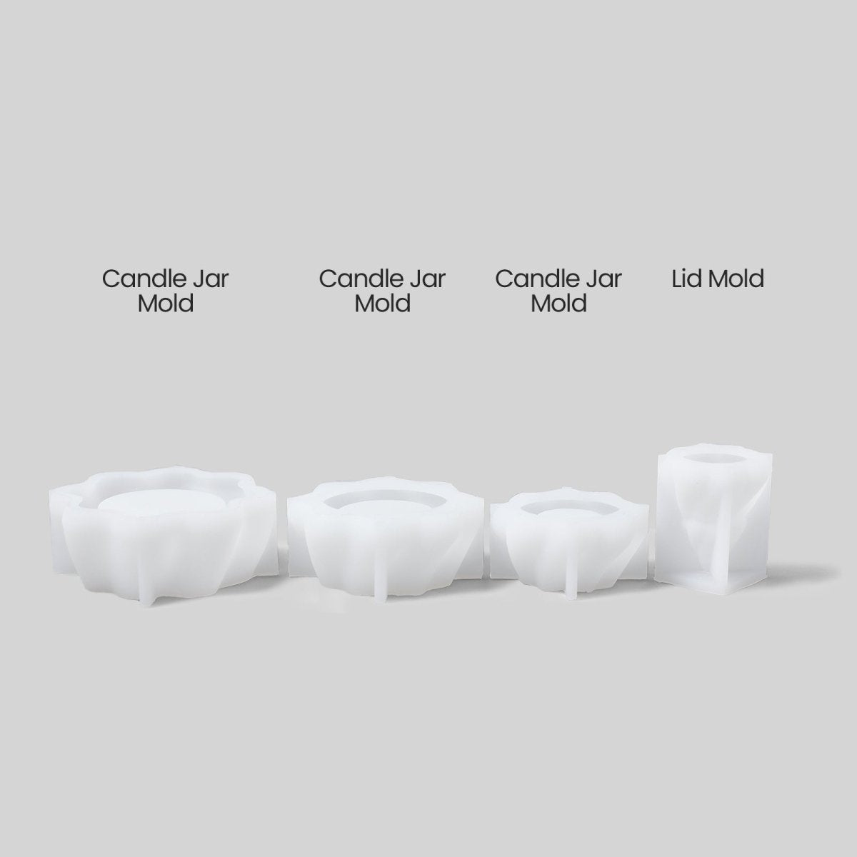 Mystical Stacking Christmas Tree Candle Jar Silicone MoldCandle Jar MoldSH1107-1-2-3-4