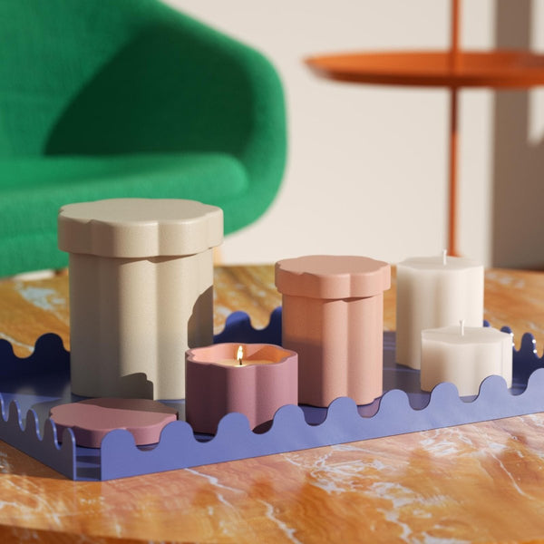 Medium Floral Column Candle Jar Silicone Mold with 15oz Candle Refill MoldCandle Jar MoldSH1079-1-2