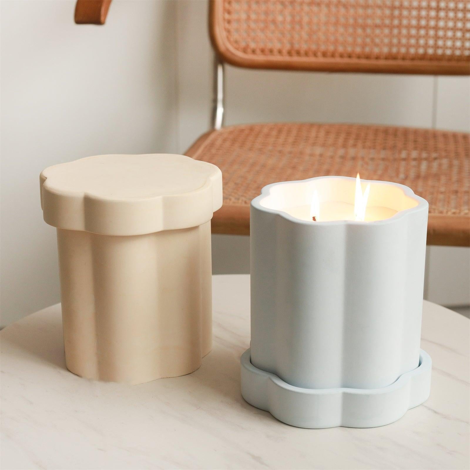 Moule en silicone pour pot de bougie Max Floral Column 46 oz