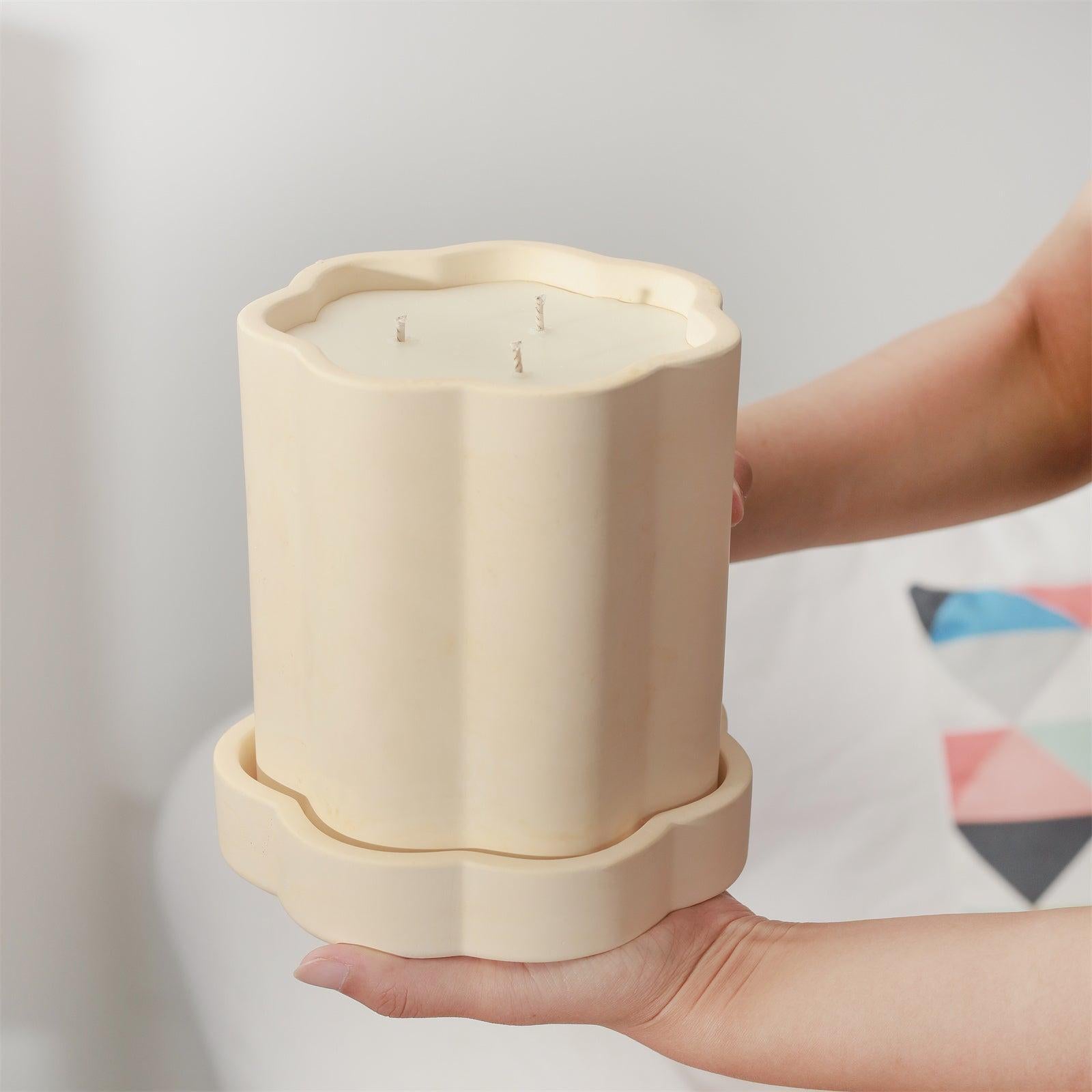 Moule en silicone pour pot de bougie Max Floral Column 46 oz