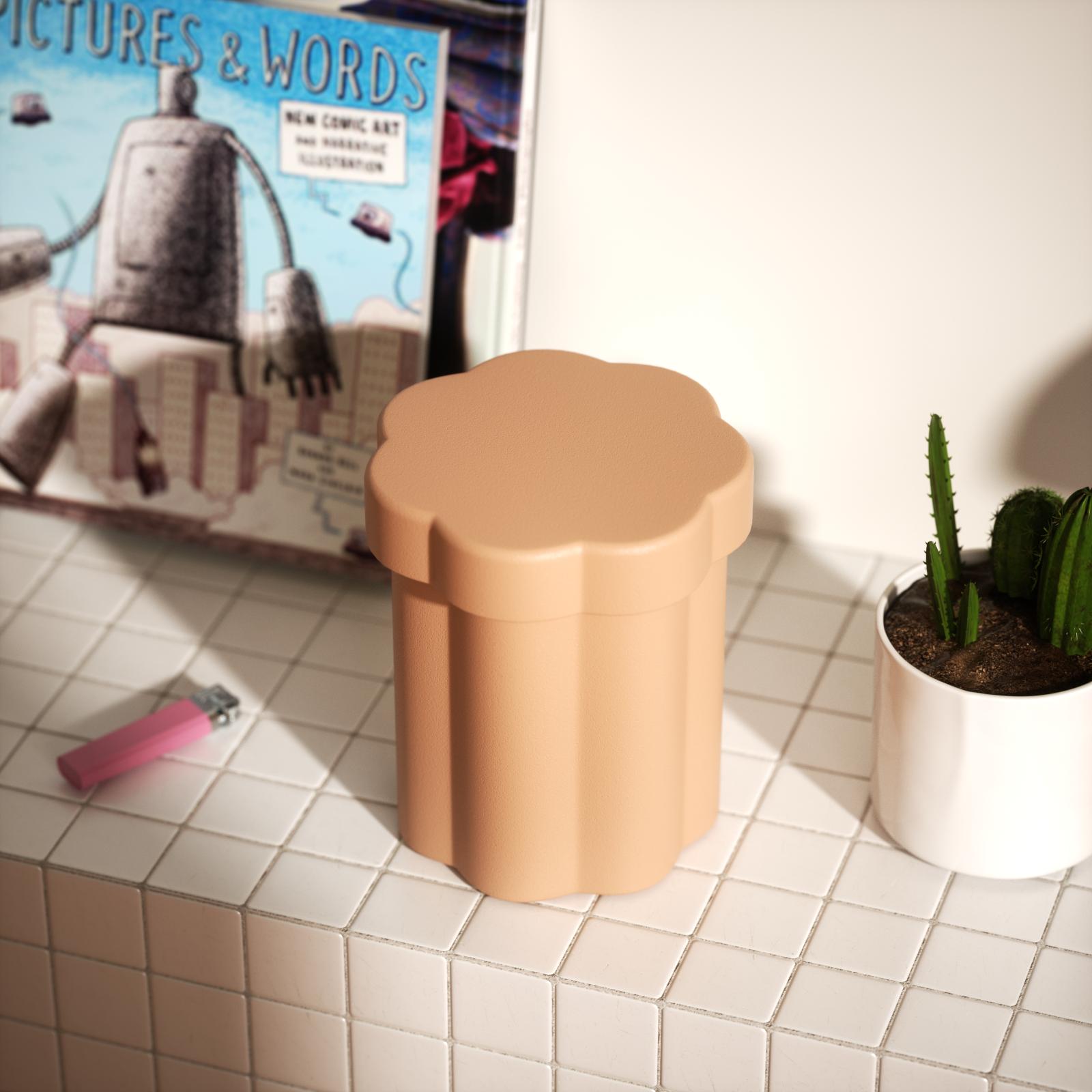 قالب سيليكون لشمعة عمود زهرية متوسطة الحجم مع قالب تعبئة شمعة 15 أونصة