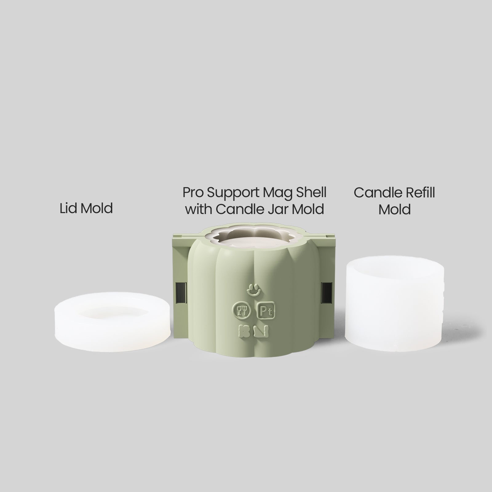 Pumpkin-Inspired Candle Jar Silicone Mold & 6.5 oz Candle Refill Silicone Mold