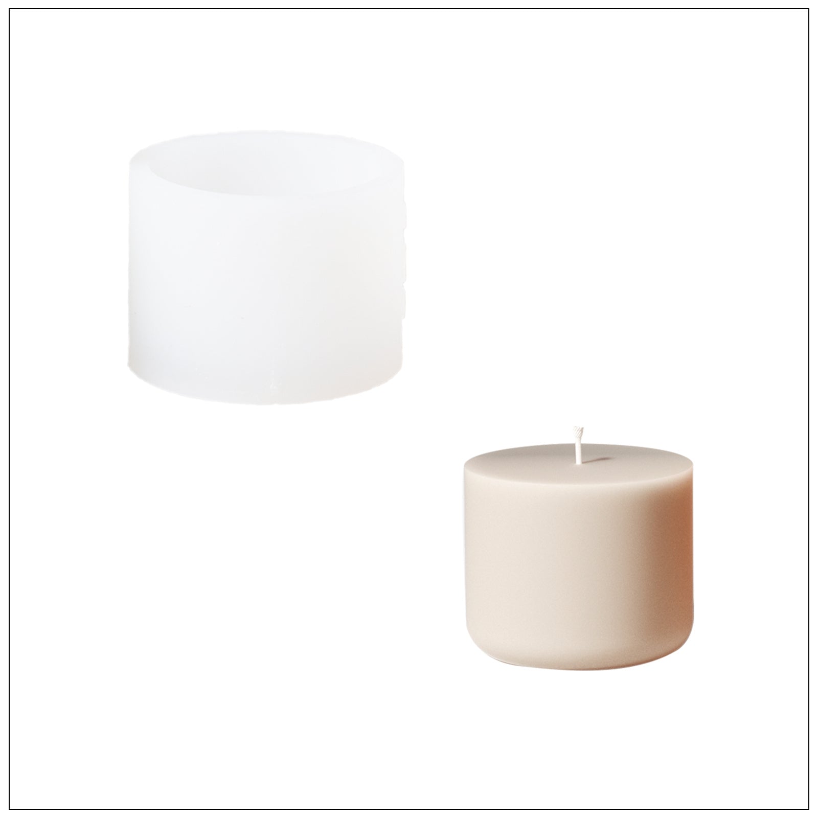 Pumpkin-Inspired Candle Jar Silicone Mold & 6.5 oz Candle Refill Silicone Mold