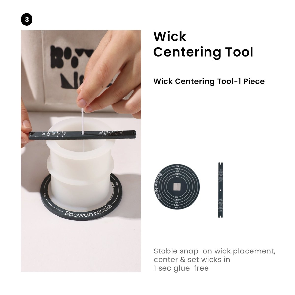 Striped Silhouette Candle Jar Silicone Mold & 9 oz Candle Refill Silicone MoldCandle Jar MoldA0352