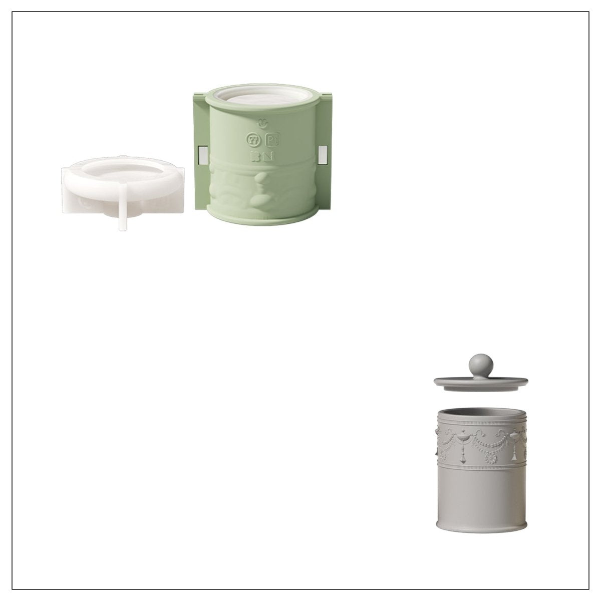 Place order for 9oz Candle Jar Silicone Molds-Boowan Nicole