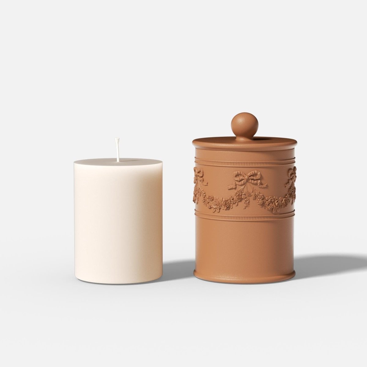 9oz Rococo Romance Candle Jar & Candle Refill Silicone Mold