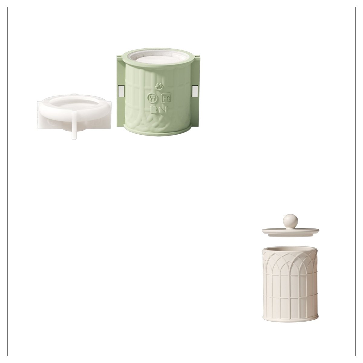 Place order for 9oz Cathedral Light 
 Candle Jar Silicone Mold-Boowan Nicole