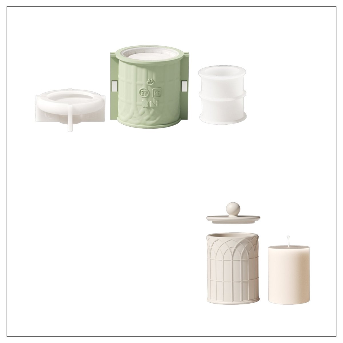 Place order for 9oz Candle Jar with Candle Refill Silicone Molds-Boowan Nicole