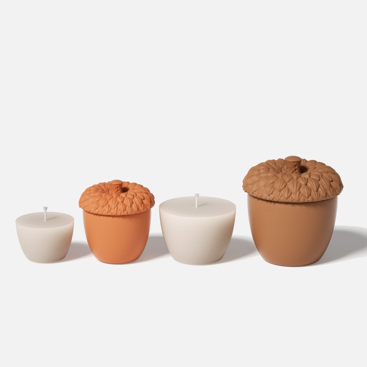 Enchanted Acorn Cottage Candle Jar Mold 3.5 oz &7 oz Candlle Refill Silicone MoldCandle Jar MoldSH1106-1-2