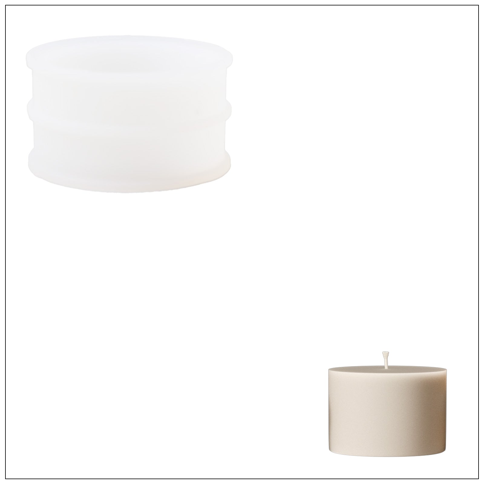 قالب سيليكون لوعاء شمعة على شكل وعاء - Ⅱ