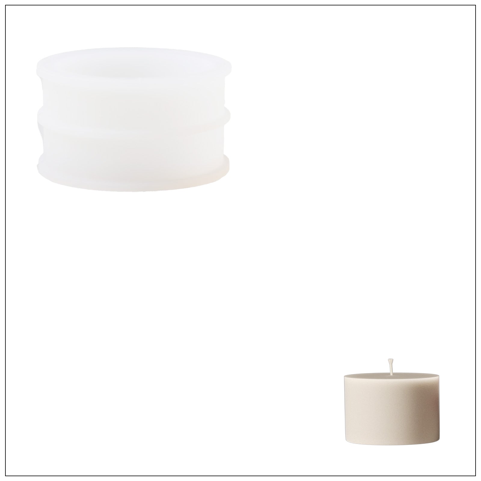 قالب سيليكون لوعاء شمعة على شكل وعاء - Ⅲ