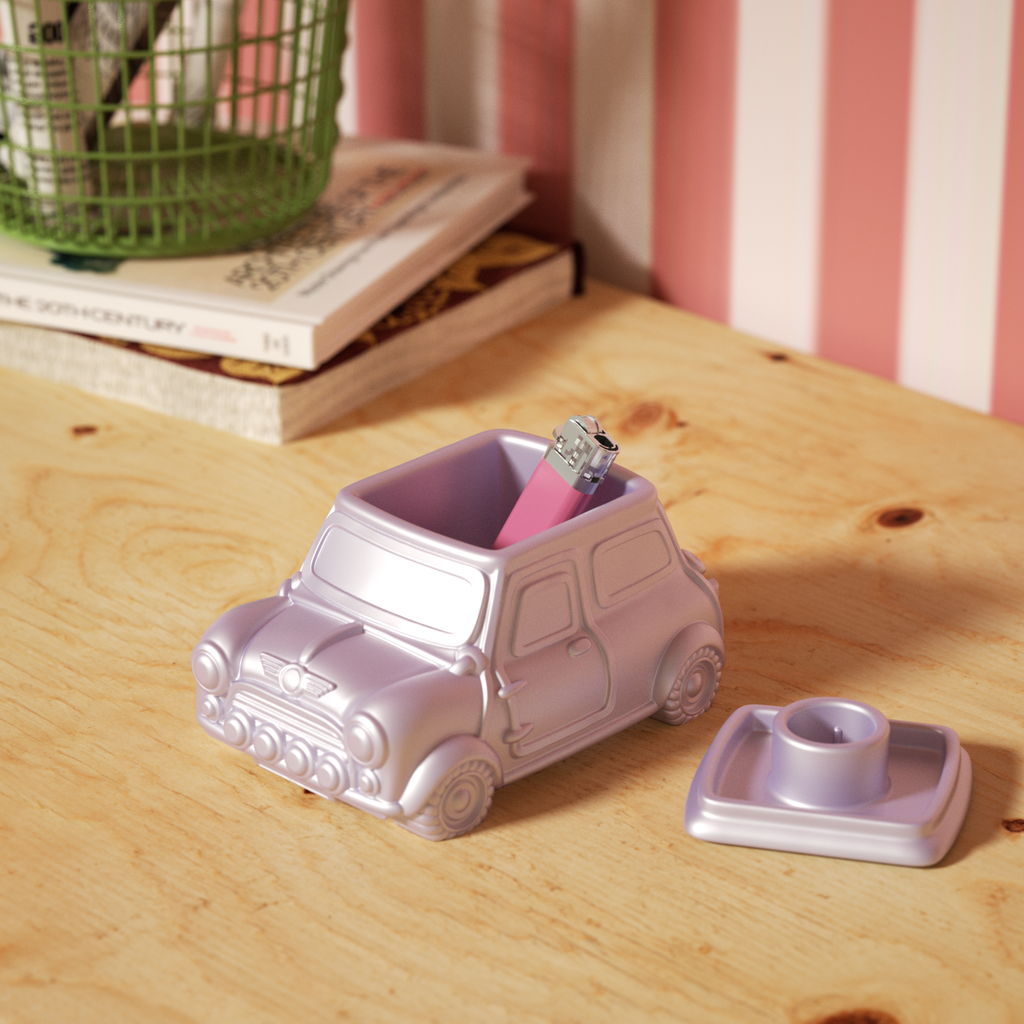 Car-shaped candle holder can also be disassembled and used as a storage jar-Boowan Nicole