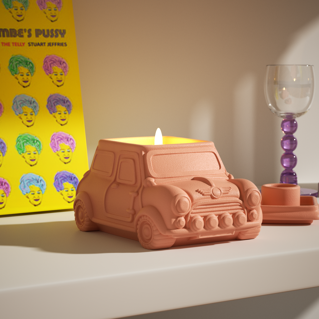 Car-shaped design can also be used as a candle jar, adding a touch of fun to the space-Boowan Nicole