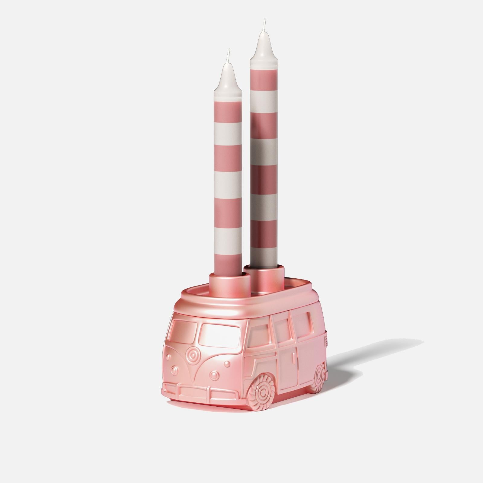 Силиконовая форма для свечей и банок в виде многофункционального подсвечника в стиле ретро для кемпера Kombi