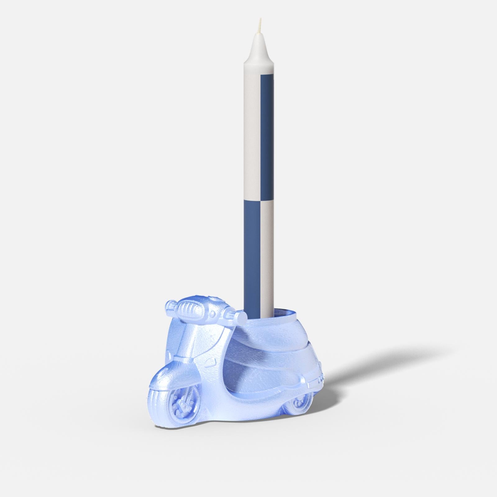 Силиконовая форма для подсвечника в виде итальянского винтажного мотоцикла