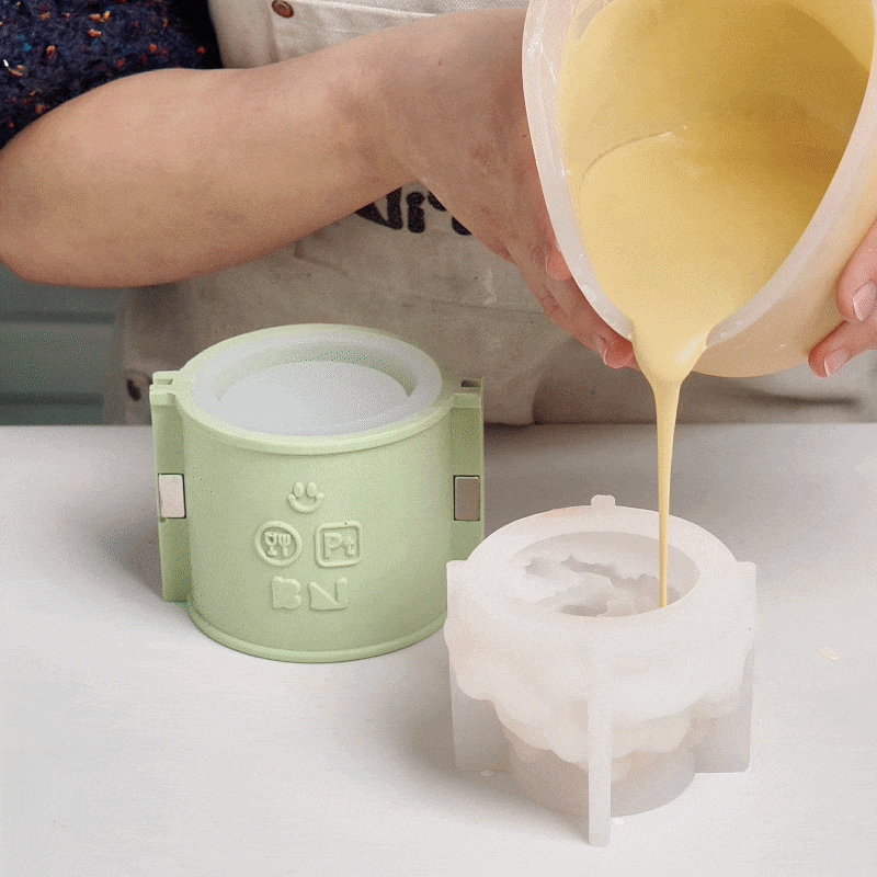 Carnation Blossom Candle Jar Silicone Mold Collection