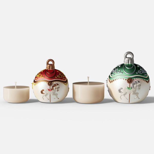 Carousel of Dreams Bauble Candle Jar & Candle Refill Silicone Mold Collection